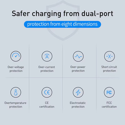 48W USB Charger QC 3.0 Type C PD Fast Charge for Iphone 12 13 Max Samsung S21 Huawei Xiaomi Mobile Phone EU/US Plug Wall Charger