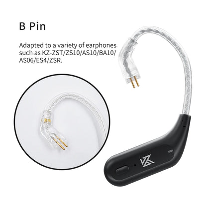 AZ09 HD Bluetooth 5.2 Ear Hook Headset Cable HIFI Wireless Upgrade Cable with Charging Case  Z1 S2 ZSTX Z1 ZSX DQ6 ZS10 PRO